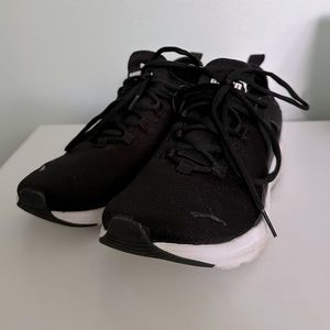 Black Puma Sneakers/Tennis Shoes, Size 8.5